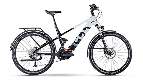 Elektrische Mountainbike : Husqvarna Cross Tourer CT6 FS 27.5'' Pedelec E-Bike Trekking / MTB Fahrrad schwarz / weiß 2021: Größe: 44 cm