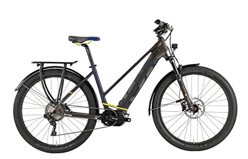 Elektrische Mountainbike : Husqvarna Gran Tourer GT6 Damen Pedelec E-Bike Trekking Fahrrad bronzefarben / blau 2019: Größe: 50cm
