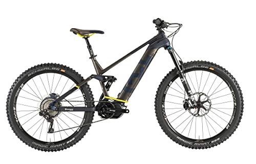 Elektrische Mountainbike : Husqvarna Mountain Cross MC8 27.5'' Pedelec E-Bike MTB bronzefarben / blau 2019: Größe: 40cm