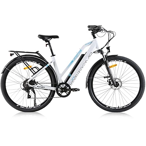 Elektrische Mountainbike : Hyuhome 28 Zoll Elektro-Fahrräder für Erwachsene, Herren, E-Bikes für Herren, elektrisches Mountainbike mit 36V 12, 5 Ah Abnehmbarer Batterie, BAFANG-Motor und Shimano 7-Gang-Getriebe (weiß, 820 l)