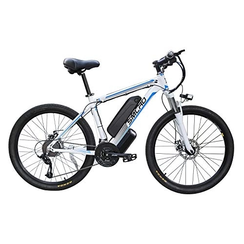 Elektrische Mountainbike : Hyuhome Elektrofahrrad für Erwachsene, Aluminium-Legierung, abnehmbar, 36V / 10 Ah, Lithium-Ionen-Fahrrad / Commute-E-Bike