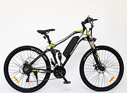 Elektrische Mountainbike : Italia Power Unisex Adulto Off Grid, SHUNGITE, Elektrofahrrad Mountain Bike, Erwachsene, Schwarz, M Bicicletta elettrica, M