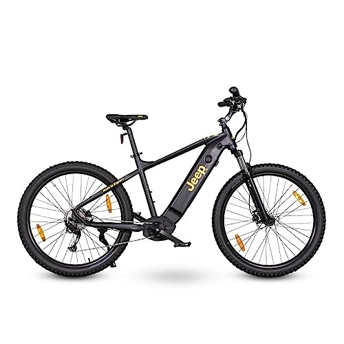 Elektrische Mountainbike : Jeep E-Bikes Unisex – Erwachsene Jeep Mountain E-Bike MHM 7010, Schwarz, 27, 5 inches