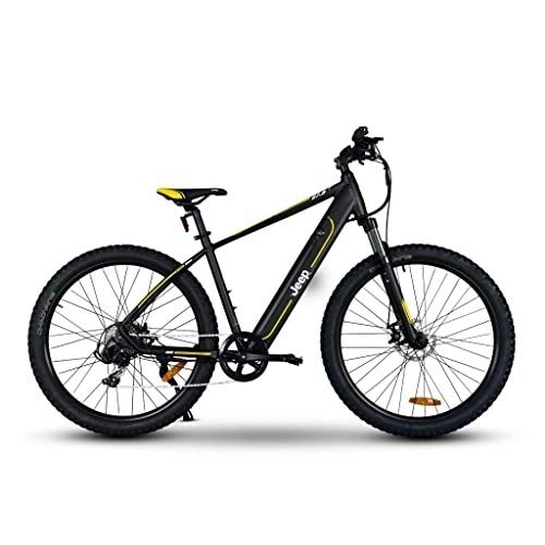 Elektrische Mountainbike : Jeep Mountain E-Bike MHR 7000, 27, 5" Laufräder, Shimano 7-Gang Kettenschaltung, black