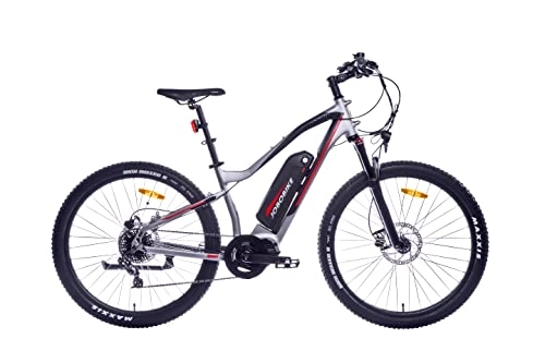 Elektrische Mountainbike : JOBOBIKE 27, 5 Zoll Mountain-E-Bike 250W|36V Mittelmotor 95Nm Hydraulische Scheibenbremse 10-Gang-Schaltung männliches und weibliches Mountain-Bikes (Rot)
