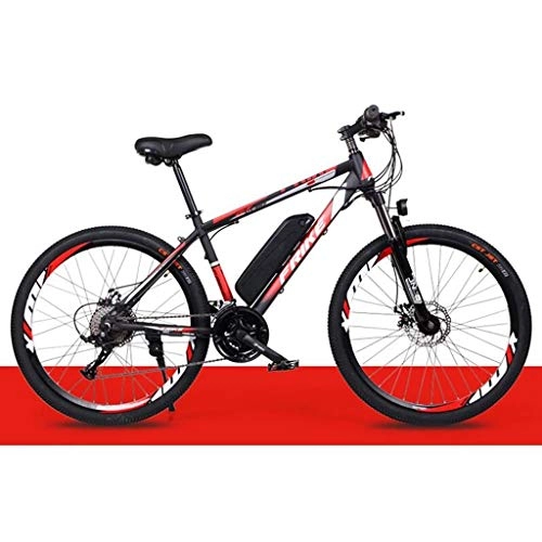 Elektrische Mountainbike : JXXU Elektro-Mountainbike for Erwachsene, 250W Ebike 26" Fahrräder All Terrain Stoß-, 36V 10Ah austauschbaren Lithium-Ionen-Batterie-Gebirgsfahrrad for Männer Frauen (Color : D)