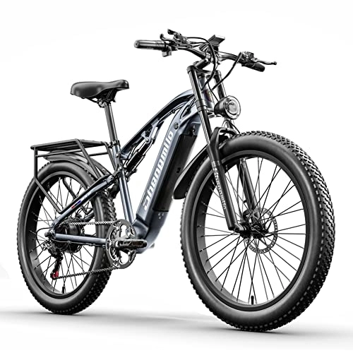 Elektrische Mountainbike : Kinsella Elektrofahrrad MX05, E-Bike mit breitem Reifen für Erwachsene, E-Bike mit 3 Fahrmodi, langer Akku, 48 V, 15 Ah, abnehmbarer Akku, hydraulische Scheibenbremse