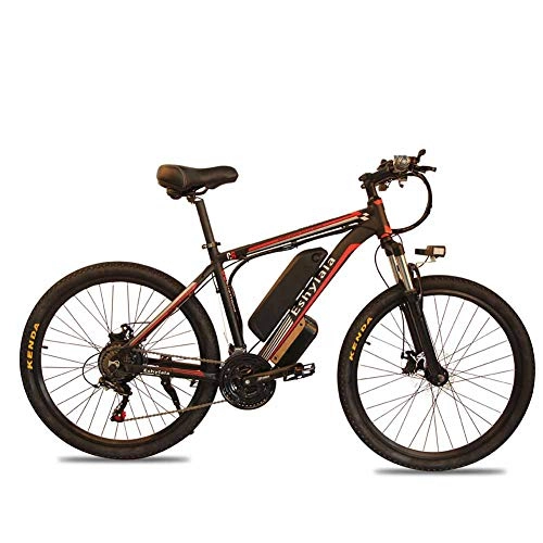 Elektrische Mountainbike : KT Mall Elektro-Fahrrad-Lithium-Batterie Assisted Mountain Bike Adult elektromagnetische Bremse Anti-Skid Stodmpfer 48 V 27 Geschwindigkeit, 1, 48V15AH350W