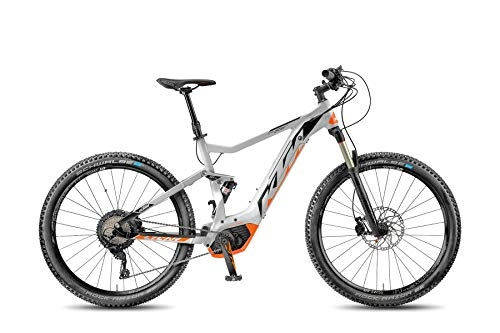 Elektrische Mountainbike : KTM MACINA Prowler Prestige, 12 Gang Kettenschaltung, Herrenfahrrad, Full-Suspension, Modell 2020, 29', Black matt (Space orange Glossy), 53 cm