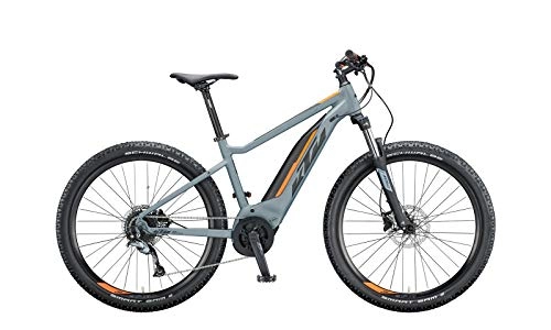 Elektrische Mountainbike : KTM Macina Ride 271 Bosch Elektro Mountain Bike 2020 (M / 48cm, Epicgrey Matt / Black / Orange)