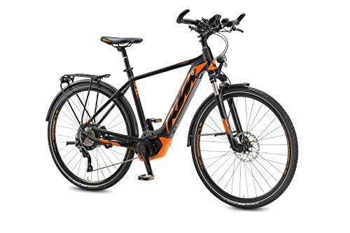 Elektrische Mountainbike : KTM Scarp 294, 12 Gang Kettenschaltung, Herrenfahrrad, Full-Suspension, Modell 2020, 29', Black matt (orange), 53 cm