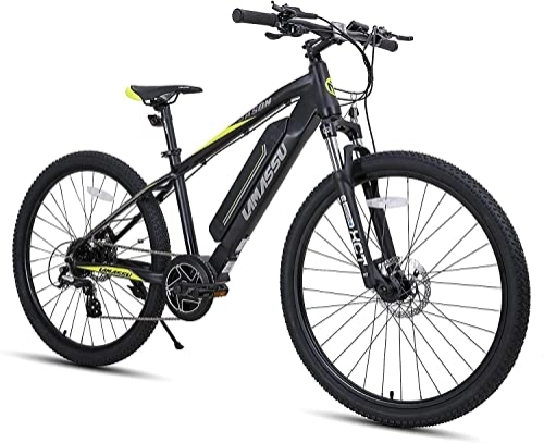 Elektrische Mountainbike : LAMASSU E-Bike 27, 5 Zoll Pedelec Mountainbike für Damen und Herren, Elektrofahrrad Mountainbike mit Shimano 8 Gang & 250W Mittelmotor und 36V 11, 6 Ah Lithium-Akku