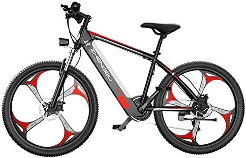 Elektrische Mountainbike : LIMQ 26-Zoll-Elektro-Mountainbike Fr Erwachsene Fat Tire-Elektrofahrrad Fr Erwachsene Schnee- / Berg- / Strand-E-Bike Mit Lithium-Ionen-Batterie, Black