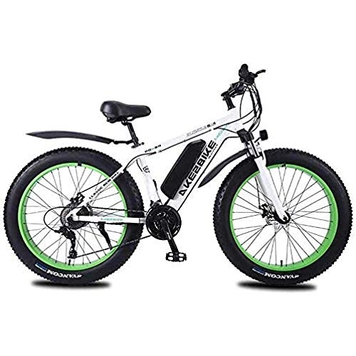 Elektrische Mountainbike : LIMQ Elektrorder for Erwachsene, 26-Zoll-4.0 Fat Tire Electric Mountain Bike, 350w High Speed Motor 36v Lithium-Batterie 27 Speed Transmission Geeignet for All Te