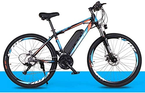 Elektrische Mountainbike : LLYU Elektro-Mountainbike, 36V / 10Ah High-Efficiency-Lithium-Batterie, pendelt Ebike mit 250W Motor, geeignet for Männer Frauen Stadt Pendel, Scheibenbremse Elektro-Fahrrad (Color : Blue)