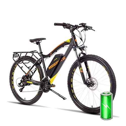 Elektrische Mountainbike : LYRWISHLY Electric Mountain Bike, 400W 26 '' Elektro-Fahrrad mit abnehmbarem 36V 8Ah / 13Ah Lithium-Ionen-Batterie for Erwachsene, 21 Gang-Schaltung