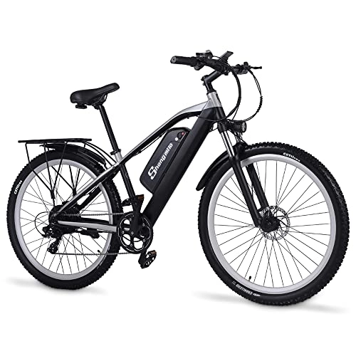 Elektrische Mountainbike : M90 Elektrofahrrad für Erwachsene, 29-Zoll-Mountainbike, 48V 17Ah, abnehmbare Lithium-Batterie, vordere und hintere hydraulische Bremse (48V 17Ah)