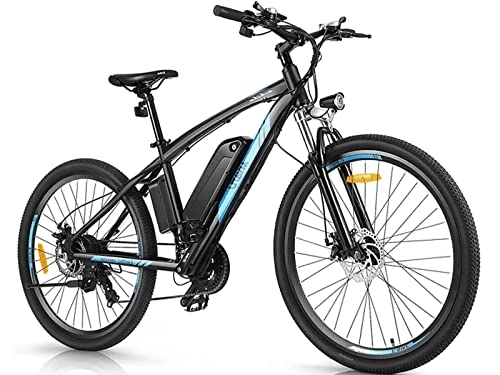Elektrische Mountainbike : Myatu E-Bike 27, 5 Zoll Elektrofahrrad Mountainbike für Männer und Frauen, 6 Gang Shimano, Kettenschaltung, 250W