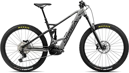 Elektrische Mountainbike : ORBEA Wild FS H30 500Wh Bosch Fullsuspension Elektro Mountain Bike (S-M / 40.6cm, Speed Silver / Black)