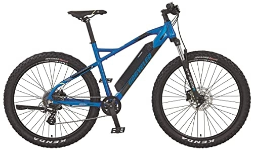 Elektrische Mountainbike : Prophete E-Bike Graveler, Elektrofahrrad MTB, 27, 5", BLAUPUNKT Heckmotor, BLAUPUNKT DownTube Akku 418 Wh, hydraulische Scheibenbremsen, Farbe blau