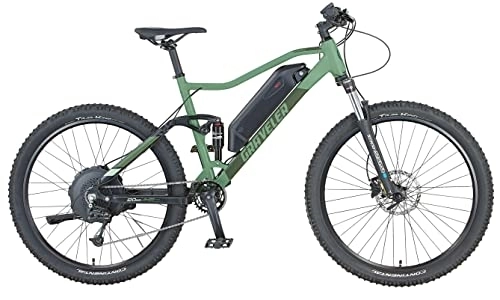 Elektrische Mountainbike : Prophete E-Bike Graveler, MTB Mountainbike für Damen und Herren, Elektrofahhrad 27, 5", AEG EasyDrive+, Farbe nevergreen matt