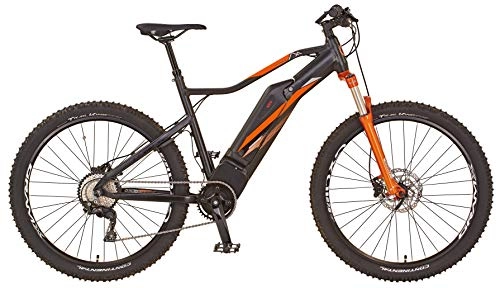 Elektrische Mountainbike : Prophete Unisex – Erwachsene Graveler 20.ETM.30 Mountain E-Bike 27, 5" AEG SportDrive, schwarz / orange, RH 50