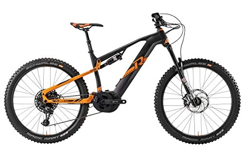 Elektrische Mountainbike : RAYMON E-Seven Trailray 11.0 LT 27.5'' Pedelec E-Bike MTB grau / orange 2019: Größe: 43cm