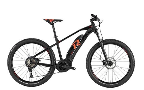Elektrische Mountainbike : RAYMON E-Sevenray 7.0 27.5'' Pedelec E-Bike MTB schwarz / orange 2019: Gre: 36cm