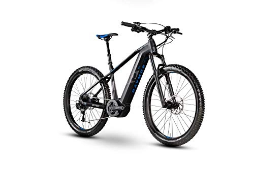 Elektrische Mountainbike : RAYMON E-Sevenray LTD 1.0 27.5'' Pedelec E-Bike MTB schwarz / blau 2020: Größe: 45 cm