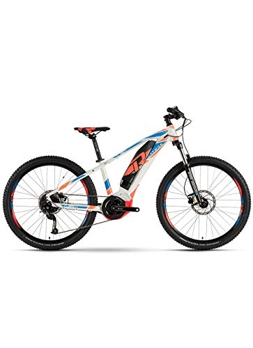 Elektrische Mountainbike : RAYMON E-Sixray 4.0 Kinder Pedelec E-Bike Fahrrad weiß / blau / orange 2019