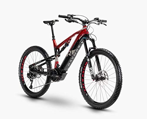 Elektrische Mountainbike : RAYMON Fullray E-Nine 10.0 29'' Pedelec E-Bike MTB rot / schwarz 2020: Größe: 44 cm