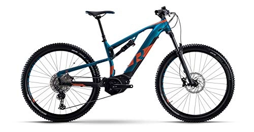 Elektrische Mountainbike : RAYMON Fullray E-Nine 7.0 29'' Pedelec E-Bike MTB blau / orange 2021: Größe: 44 cm / M