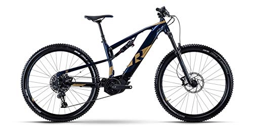 Elektrische Mountainbike : RAYMON Fullray E-Nine 8.0 29'' Pedelec E-Bike MTB blau / goldfarben 2021: Größe: 52 cm / XL