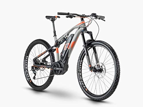 Elektrische Mountainbike : RAYMON Fullray E-Seven 6.0 27.5'' Pedelec E-Bike MTB grau / rot 2020: Größe: 44 cm