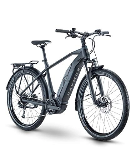 Elektrische Mountainbike : RAYMON Tourray E 4.0 Pedelec E-Bike Trekking Fahrrad grau 2021: Größe: 60 cm / XL