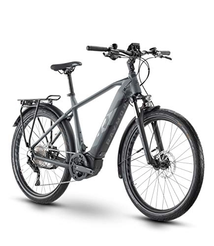 Elektrische Mountainbike : RAYMON Tourray E 6.0 Pedelec E-Bike Trekking Fahrrad grau 2021: Größe: 52 cm / M