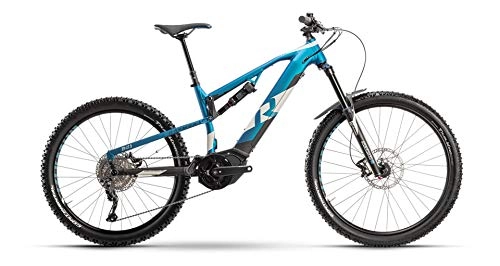 Elektrische Mountainbike : RAYMON Trailray E 8.0 Pedelec E-Bike MTB blau / grau 2021: Größe: 44 cm / M