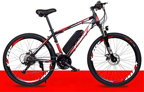 Elektrische Mountainbike : RDJM Ebike e-Bike 26" All Terrain Stoß- Ebike, Electric Mountain Bike 250W Off-Road-Fahrrad for Erwachsene, mit 36V 10Ah austauschbaren Lithium-Ionen-Akku Ebikes for Männer und Frauen (Color : Red)