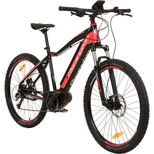 Elektrische Mountainbike : REMINGTON MXPRO MTB E-Bike Mountainbike Pedelec Mittelmotor, Farbe:rot