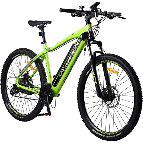Elektrische Mountainbike : REMINGTON Rear Drive MTB E-Bike Mountainbike Pedelec, Farbe:Grün