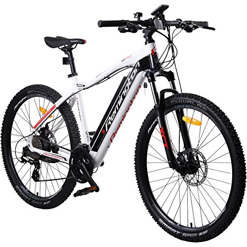 Elektrische Mountainbike : REMINGTON Rear Drive MTB E-Bike Mountainbike Pedelec, Farbe:Weiss