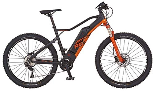 Elektrische Mountainbike : REX Unisex- Erwachsene Graveler e9.8 E-MTB 27, 5" Elektrofahrrad schwarz matt RH 50 cm