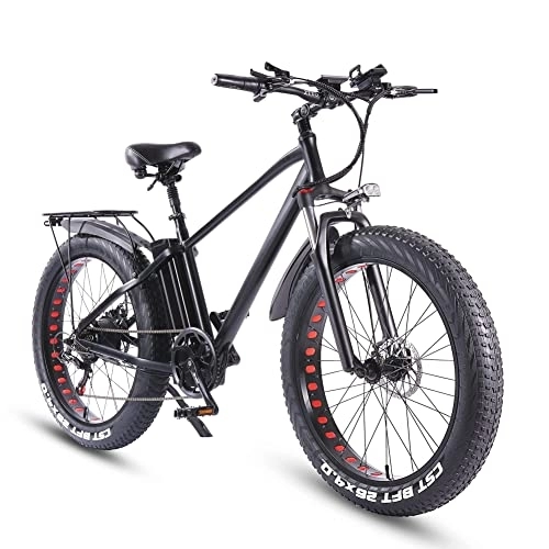 Elektrische Mountainbike : ride66 ks26 EBIKE Mountainbike 48V 20AH Batterie mit großer Kapazität 26 Zoll Fat Tire