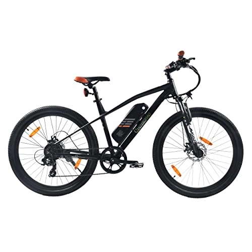 Elektrische Mountainbike : SachsenRAD E-Bike R6 Neo 27, 5 Zoll Elektrofahrrad Pedelec mit TÜV | bis zu 25 km / h und 150km, 36V 500Wh Akku, 250W Motor, 7-Gang-Schaltung, Scheibenbremse | Damen Herren Mountainbike MTB