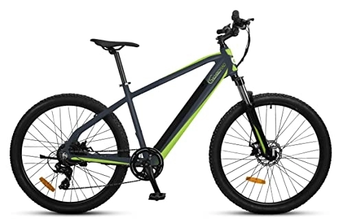 Elektrische Mountainbike : SachsenRAD E-Bike RR 27, 5 Zoll Sport Mountainbike, 36V 250W Motor, Shimano 7-Gang Scheibenbremsen LCD-Display, Kenda Reifen, Vorderlicht mit StVZO-Zertifiziert