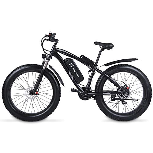 Elektrische Mountainbike : Shengmilo Elektrofahrräder 1000w 26‘’Elektrische Fahrrad mit 48V 17Ah Lithium-Akku, 21-Gang Shimano Ebike für Herren Damen