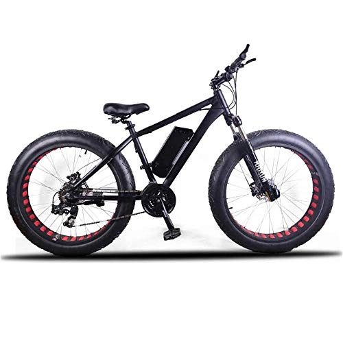 Elektrische Mountainbike : Shiyajun 26 Zoll 21 Geschwindigkeit 350 W breiter Reifen elektrisches Schneemobil ATV Lithium Batterie elektrisches Powerbike-4