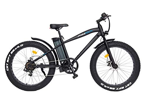 Elektrische Mountainbike : SK Off Road Elektrisches Fahrrad [Geschenk für Helm und Skateflash-Handschuhe] Leistung - 250 W - LG Lithium-Akku 36 V 10 Ah - 25 km Reichweite - Farbe Schwarz