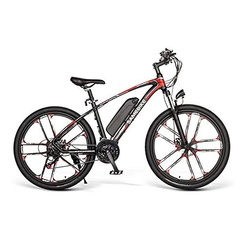 Elektrische Mountainbike : SMAA 26 Zoll Faltbare E-Bike, 500W 48V8A Abnehmbare Lithium-Batterie, 21-Gangschaltung Alurahmen E-City Bike rech-System für Outdoor Casual-Reisen