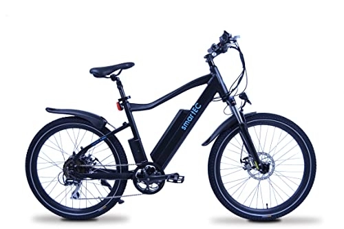 Elektrische Mountainbike : smartEC Fion-MTB E-Mountainbike | E-Bike | Elektrofahrrad 26 Zoll Lithium-Ionen-Akku 48V / 14Ah Nabenmotor 250W Fahrunterstützung 25 km / h hohe Reichweite Modelljahr 2022